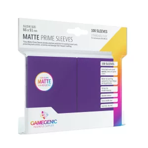 Gamegenic - Matte Prime Sleeves Purple (100 Sleeves)-GGS10033ML