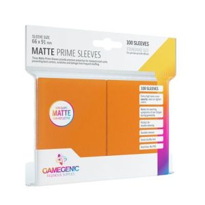 Gamegenic - Matte Prime Sleeves Orange (100 Sleeves)-GGS10035ML