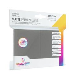 Gamegenic - Matte Prime Sleeves Dark Gray (100 Sleeves)-GGS10037ML