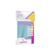 Gamegenic - PRIME Standard European-Sized Sleeves 62 x 94 mm - Clear (50 Sleeves)-GGS10049ML