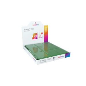 Gamegenic - Sideloading 18-Pocket Pages DISPLAY Green-GGS30006ML