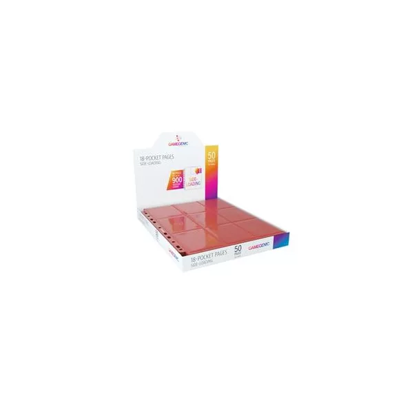 Gamegenic - Sideloading 18-Pocket Pages DISPLAY Red-GGS30008ML