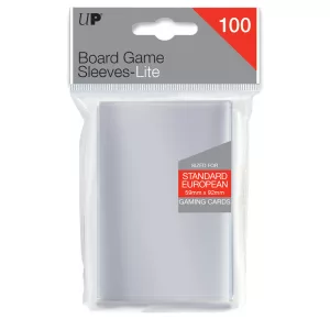 UP - Lite Standard European Board Game Sleeves 59mm x 92mm (100 Sleeves)-85944