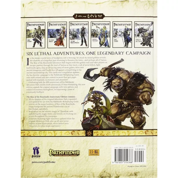 Pathfinder Adventure Path: Rise of the Runelords Anniversary Edition Pocket Edition - EN