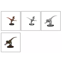 Wizkids Deep Cuts Unpainted Miniatures: Raptors-90047