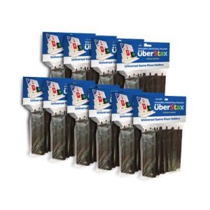 UberStax Universal Game Piece Holders Black 10-Pack-USBLACK