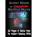 Giant Book of CyberPunk Battle Mats szerepjáték kiegészítő - angol kiadás