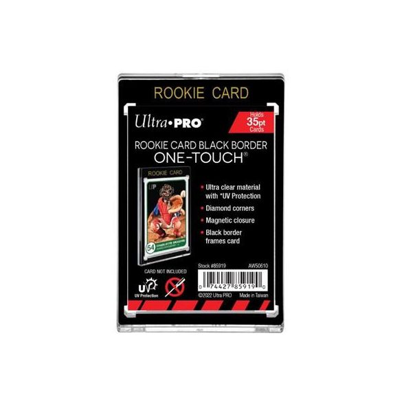 UP - 35PT Rookie Black Border UV One-Touch Magnetic Holder-85919