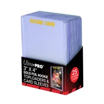 UP - 3" X 4" Rookie 35PT Toploader with Card Sleeves 25ct-15282