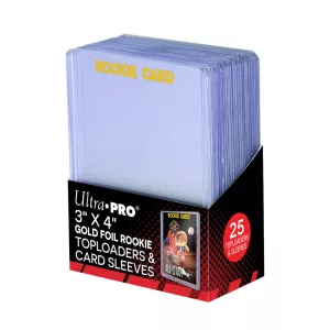 UP - 3" X 4" Rookie 35PT Toploader with Card Sleeves 25ct-15282