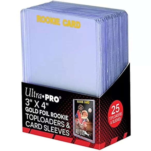 UP - 3" X 4" Rookie 35PT Toploader with Card Sleeves 25ct-15282