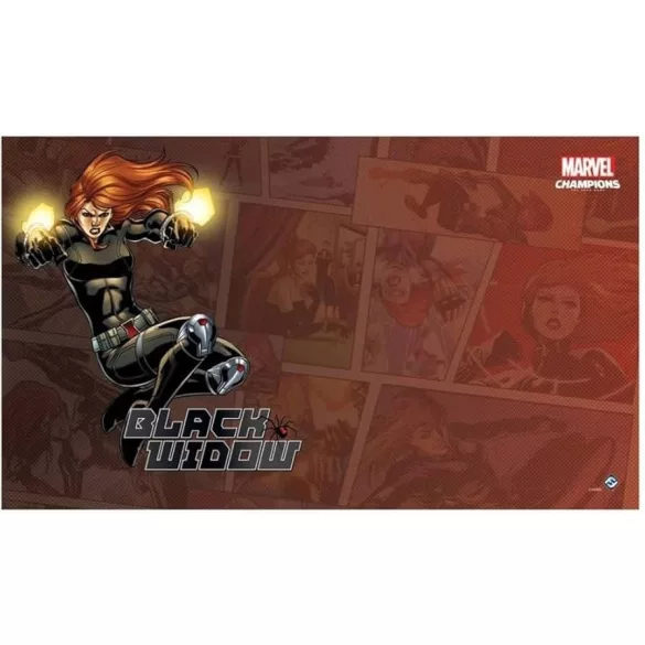 FFG - Marvel Champions: Black Widow Game Mat-FFGMS12en