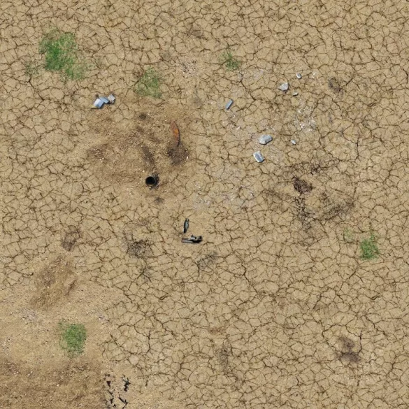 Battle Systems: Desert Wasteland Gaming Mat - 60 x 60 cm gamer szőnyeg