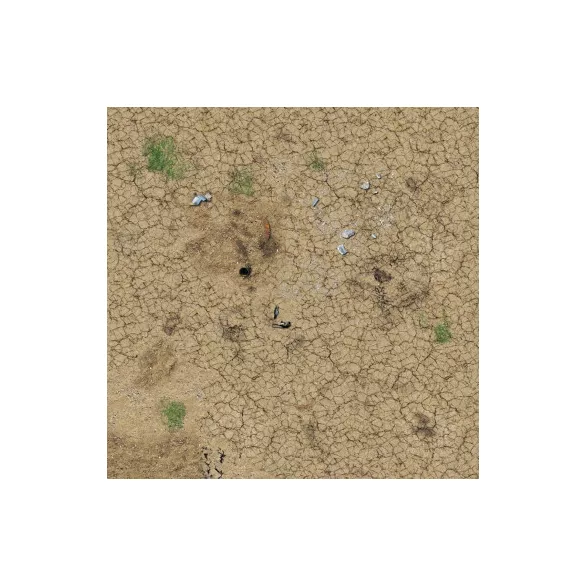 Battle Systems: Desert Wasteland Gaming Mat - 60 x 60 cm gamer szőnyeg