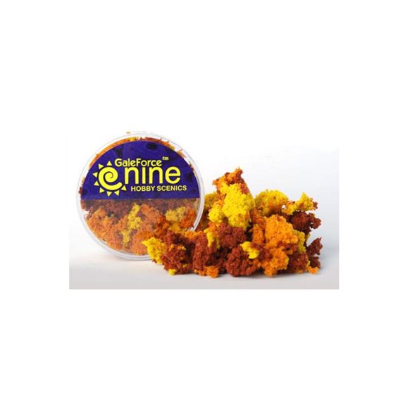 GF9 - Hobby Round: Autumn 3 Color Clump Foliage Mix-GFS015