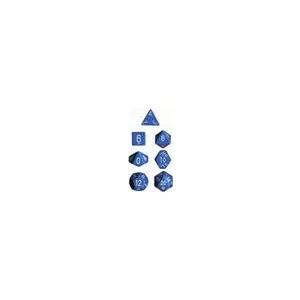 Chessex Opaque Polyhedral 7-Die Sets - Light Blue w/white-25416