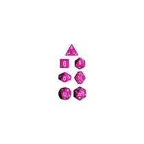 Chessex Opaque Polyhedral 7-Die Sets - Light Purple w/white-25427