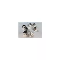 Chessex Specialty Dice Sets - Solid Metal Silver Colour Poly 7 die set-27021