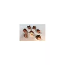Chessex Specialty Dice Sets - Solid Metal Copper Colour Poly 7 die set-27024