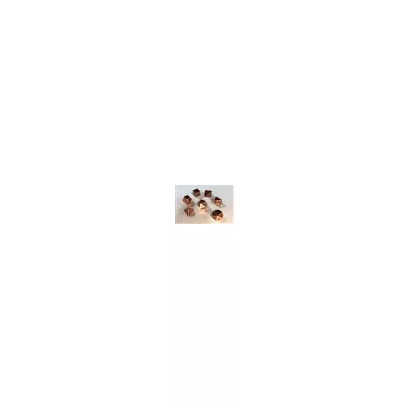 Chessex Specialty Dice Sets - Solid Metal Copper Colour Poly 7 die set-27024