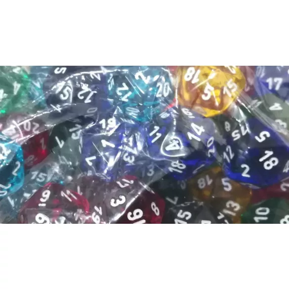 Chessex Translucent Bags of 50 Dice - Translucent d20-29620