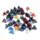 Chessex Gemini Bags of 50 Asst. Dice - Loose Gemini Poly. d4 Dice-29504