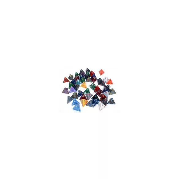 Chessex Gemini Bags of 50 Asst. Dice - Loose Gemini Poly. d4 Dice-29504