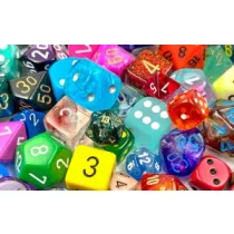 Chessex Loose Dice Samplers, Displays & 125 Polyhedral Dice Assortments-29908