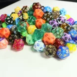 Chessex Loose Dice Samplers, Displays & 125 Polyhedral Dice Assortments-29911