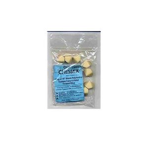 Chessex Opaque Polyhedral Bag of 10 Blank 10-sided dice-29044