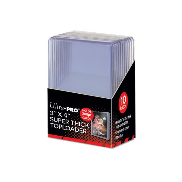 3" x 4" Super Thick 200PT Toploader 10ct-15286