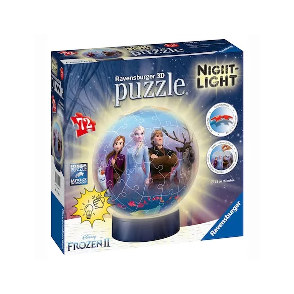 3D Puzzle-Ball - Frozen 2 Nachtlicht - 72pc - DE/EN-11141