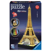 3D Puzzle - Eiffelturm bei Nacht - 216pc - DE/EN-12579