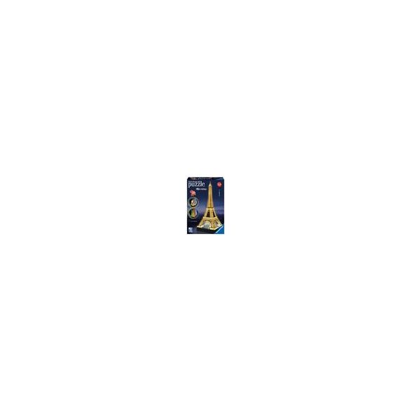 3D Puzzle - Eiffelturm bei Nacht - 216pc - DE/EN-12579