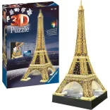 3D Puzzle - Eiffelturm bei Nacht - 216pc - DE/EN-12579
