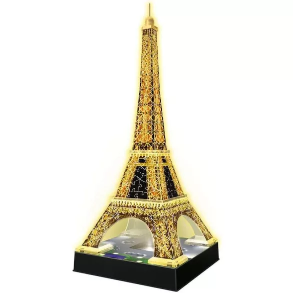 3D Puzzle - Eiffelturm bei Nacht - 216pc - DE/EN-12579