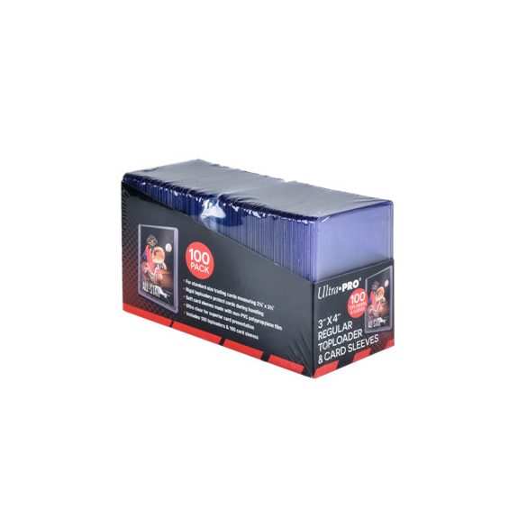 UP - 3" x 4" Regular Toploaders & Card Sleeves (100 count retail pack)-83648