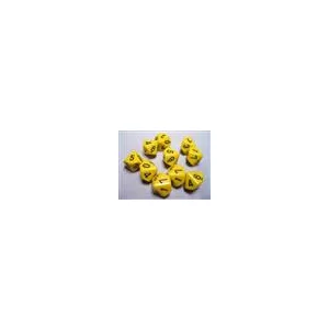 Chessex Opaque Polyhedral Ten d10 Set - Yellow/black-26202
