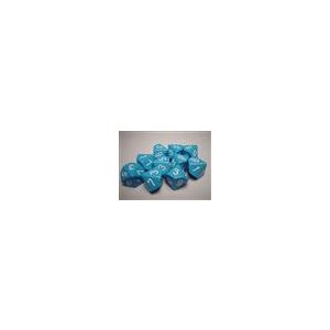 Chessex Opaque Polyhedral Ten d10 Set - Lt. Blue/white-26216