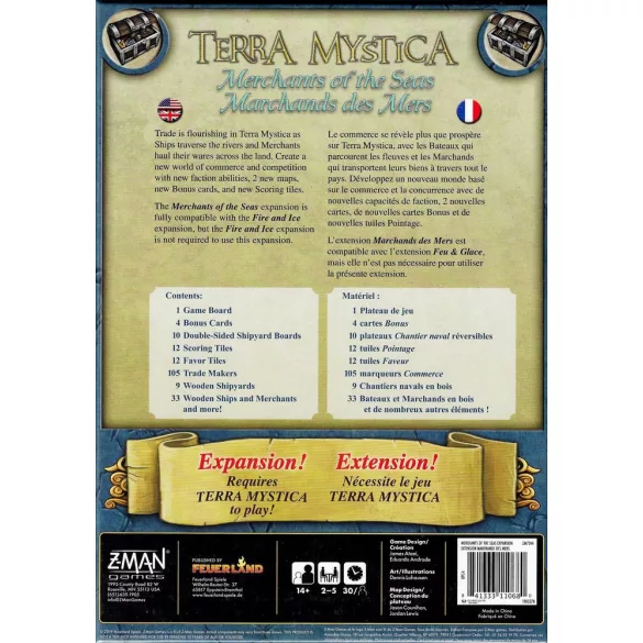Terra Mystica: Merchants of the Seas társasjáték-kiegészítő - EN/FR