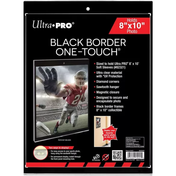 UP - 8" x 10" Black Border ONE-TOUCH mágneses tartó