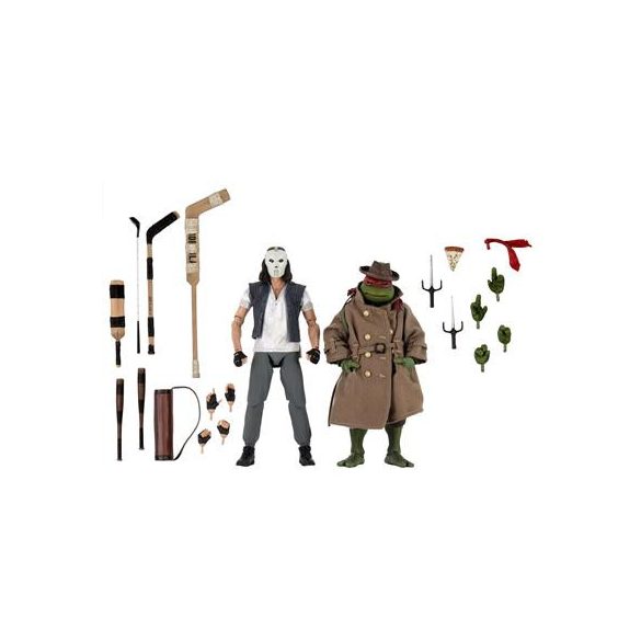 Teenage Mutant Ninja Turtles - Casey Jones & Raphael in Disguise 2 pack Action Figures 18cm-NECA54124