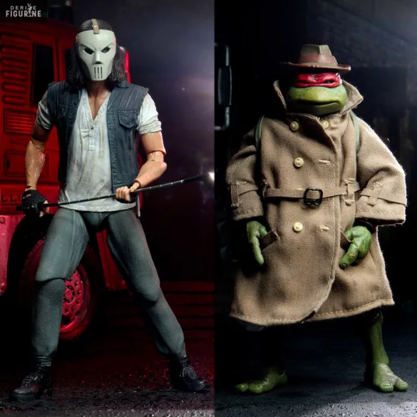 Teenage Mutant Ninja Turtles - Casey Jones & Raphael in Disguise 2 pack Action Figures 18cm-NECA54124