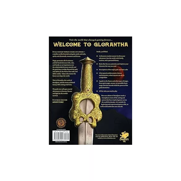 RuneQuest: Roleplaying in Glorantha alapkönyv - angol kiadás