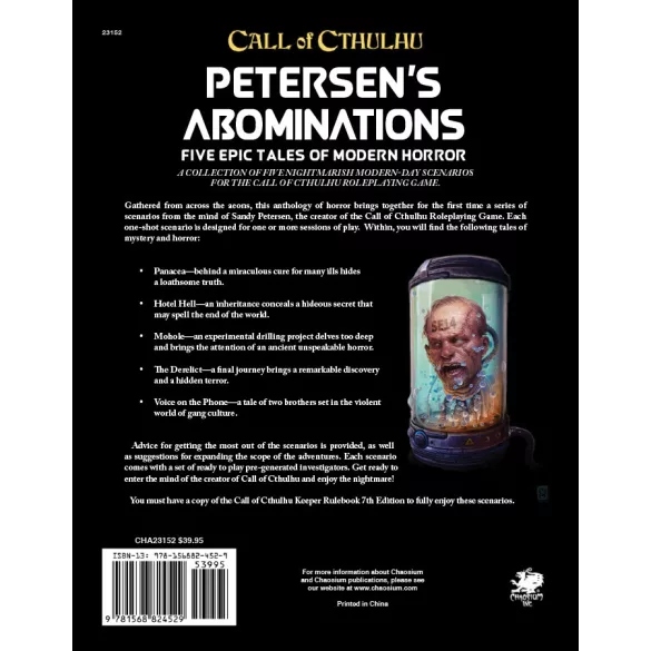 Call of Cthulhu RPG - Petersens Abominations - EN-CHA23152-H