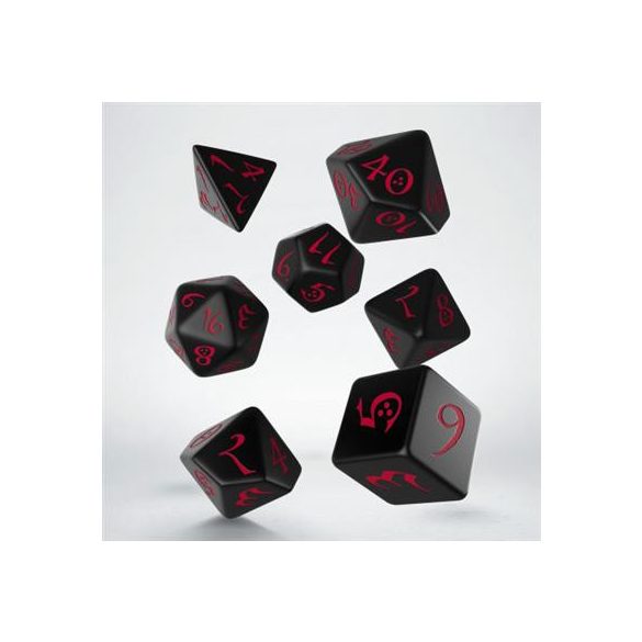 Classic RPG Black & red Dice Set (7)-SCLE06