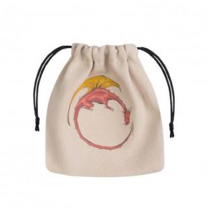Dragon Beige & multicolor Dice Bag-BDRA101