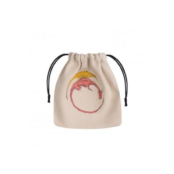 Dragon Beige & multicolor Dice Bag-BDRA101