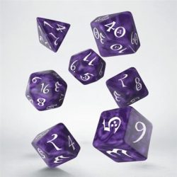 Classic RPG Lavender & white Dice Set (7)-SCLE07