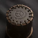 Steampunk Brown & golden Leather Dice Cup